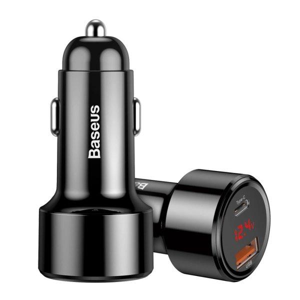 Baseus Magic Series PPS CCMLC20C-01 car charger 45W USB-C PD / USB-A QC - black