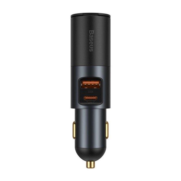 Baseus Share Together USB / USB Type C / cigarette lighter socket car charger
120W Quick Charge Power Delivery gray (CCBT-C0G)