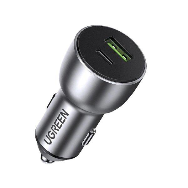 Ugreen Car Charger USB / USB Type C Quick Charge 3.0 Power Delivery 36 W 3 A
gray (CD213 60980)