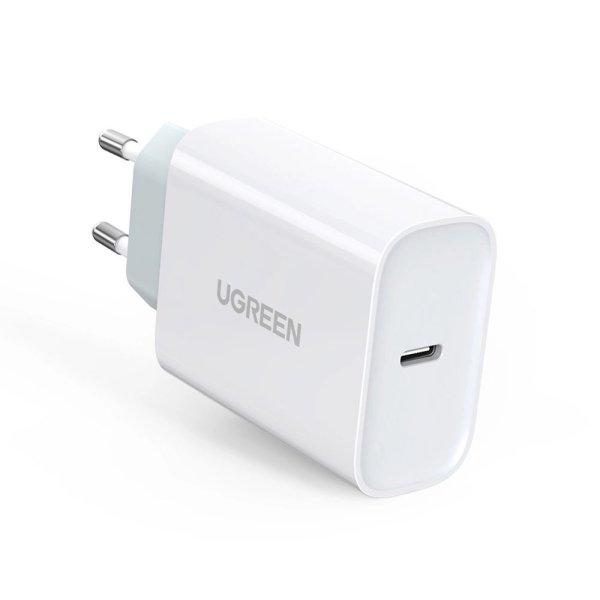 Ugreen Fast USB Charger Type C Power Delivery 30 W Quick Charge 4.0 white
(70161)