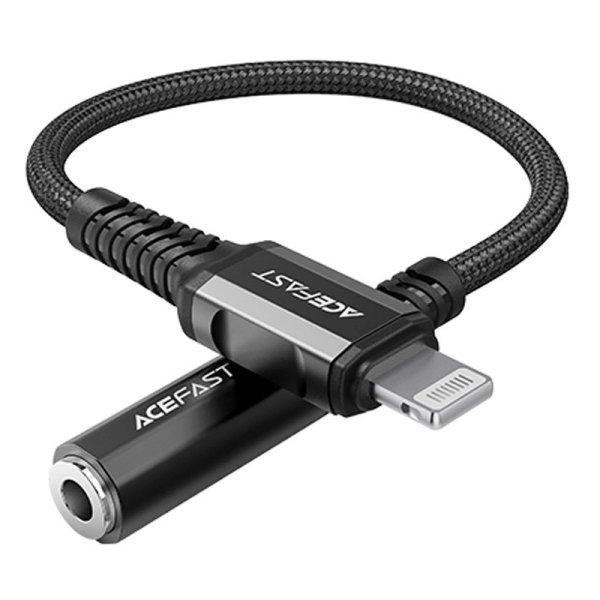 Acefast audio cable MFI Lightning - 3.5mm mini jack (female) 18cm, AUX black
(C1-05 black)