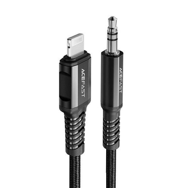 Acefast audio cable MFI Lightning - 3.5mm mini jack (male) 1.2m, AUX black
(C1-06 black)