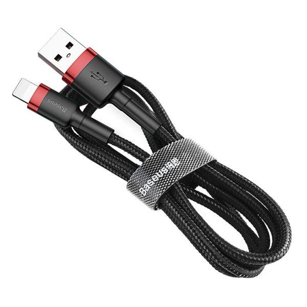 Baseus Cafule USB-A / Lightning 2.4A QC 3.0 cable 0.5 m - black and red