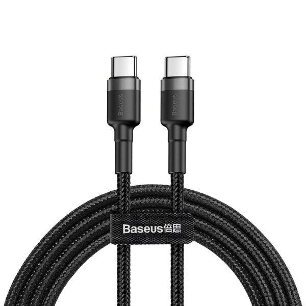 Baseus CATKLF-GG1 USB-C - USB-C PD QC cable 60W 3A 480Mb/s 1m - black and gray