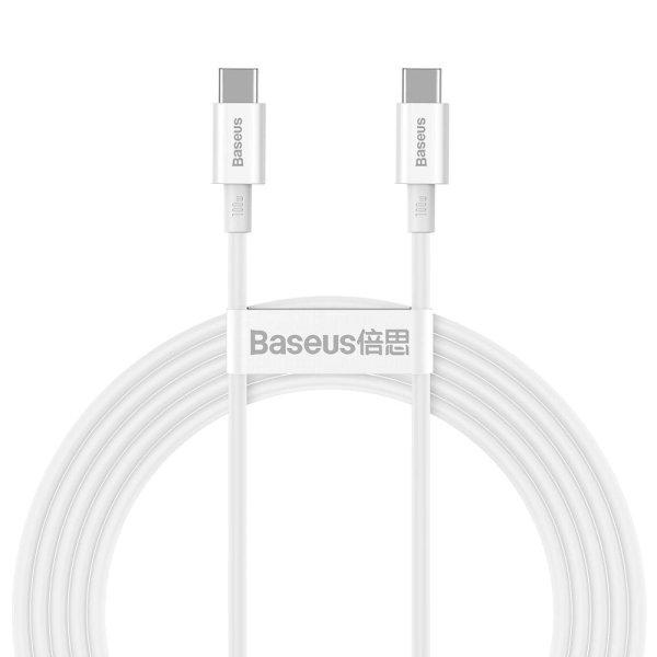 Baseus CATYS-C02 USB-C - USB-C PD QC FCP cable 100W 5A 2m - white