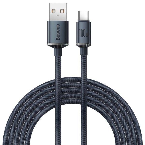 Baseus Crystal Shine Series cable USB cable for fast charging and data transfer
USB Type A - USB Type C 100W 2m black (CAJY000501)