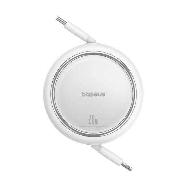 Baseus Free2Pull retractable USB-C / Lightning cable 20W 1m - white