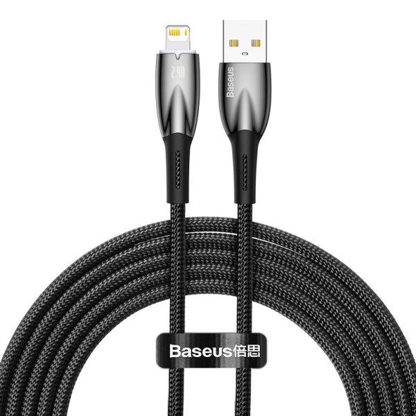 Baseus Glimmer Series cable USB-A - Lightning 480Mb/s 2.4A 2m black