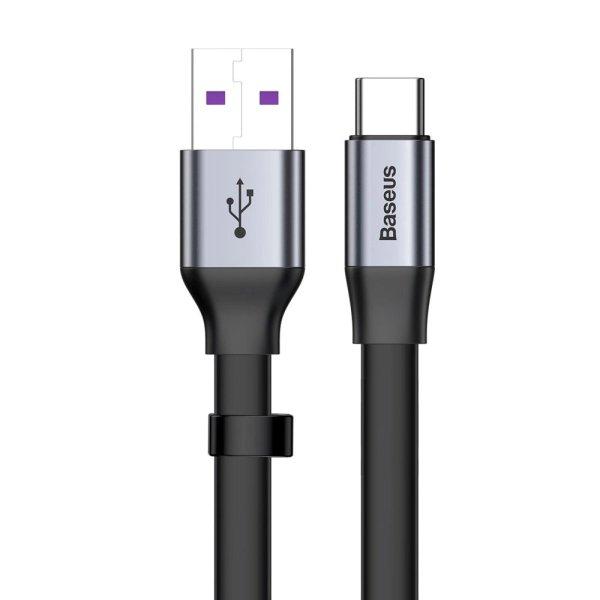 Baseus Simple flat cable USB cable / USB Type C SuperCharge 5A 40W Quick Charge
3.0 QC 3.0 23cm gray (CATMBJ-BG1)