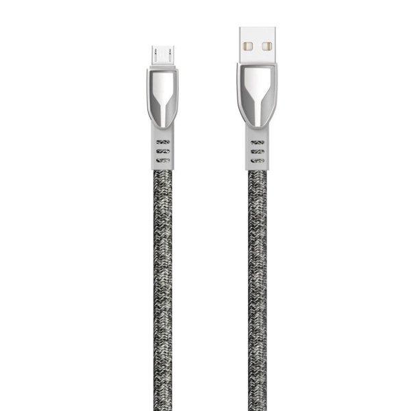 Dudao USB braided cable - micro USB 5 A 1 m gray (L3PROM gray)