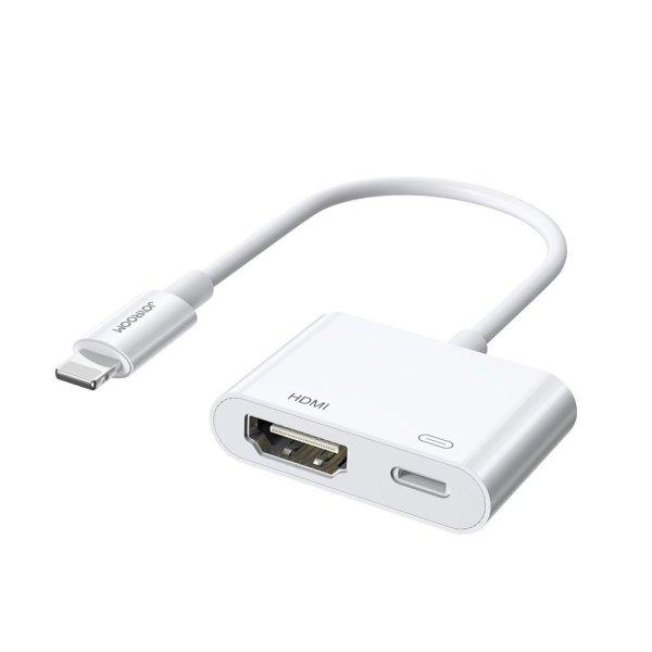 Joyroom S-H141 Lightning (male) - HDMI FullHD 1080p 60Hz (female) / Lightning
(female) adapter - white