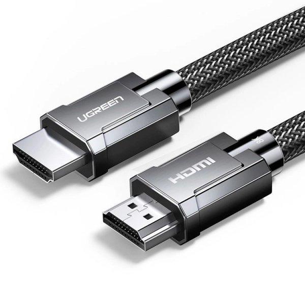 Ugreen cable HDMI 2.1 cable 8K 60 Hz / 4K 120 Hz 3D 48 Gbps HDR VRR QMS ALLM
eARC QFT 2 m gray (HD135 70321)