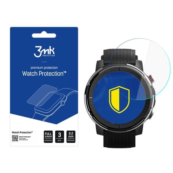 3mk Watch Protection™ v. FlexibleGlass hybrid glass on Xiaomi Amazfit Stratos
3