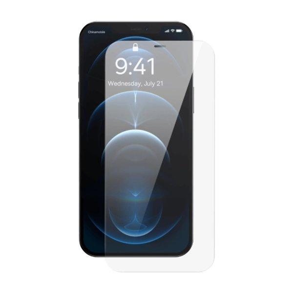 Baseus Full Screen Tempered Glass for iPhone 12 Pro Max with Speaker Cover 0.4mm
+ Mounting Kit