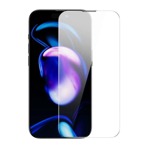 Baseus Full Screen Tempered Glass for iPhone 14 Pro with Speaker Cover 0.3mm +
Mounting Frame