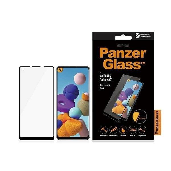 PanzerGlass E2E Regular tempered glass for Samsung Galaxy A21 - with black frame