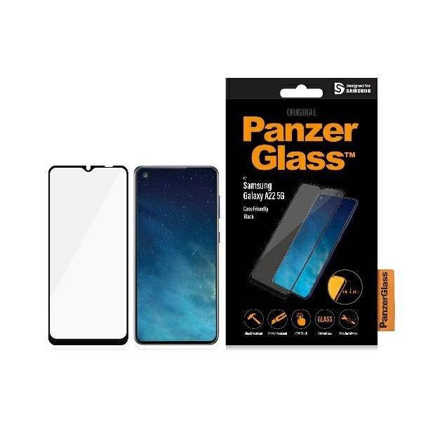 PanzerGlass E2E Regular tempered glass for Samsung Galaxy A22 5G - with black
frame