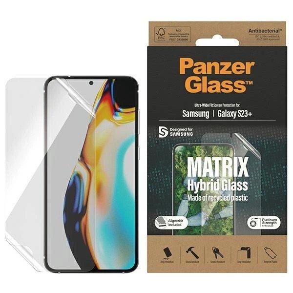 PanzerGlass Matrix hybrid glass with positioner for Samsung Galaxy S23+