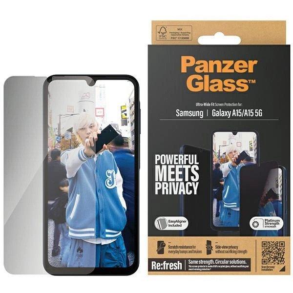 PanzerGlass Ultra-Wide Fit Privacy Tempered Glass with Positioner for Samsung
Galaxy A15 / A15 5G