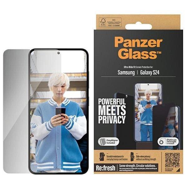 PanzerGlass Ultra-Wide Fit Privacy Tempered Glass with Positioner for Samsung
Galaxy S24