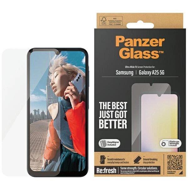 PanzerGlass Ultra-Wide Fit tempered glass for Samsung Galaxy A25 5G