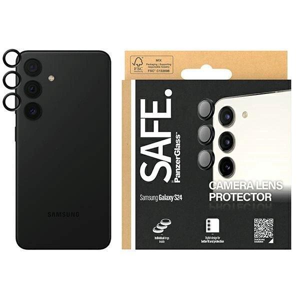 SAFE by PanzerGlass camera cover for Samsung Galaxy S24 / S23 / S23+ - with
black frame