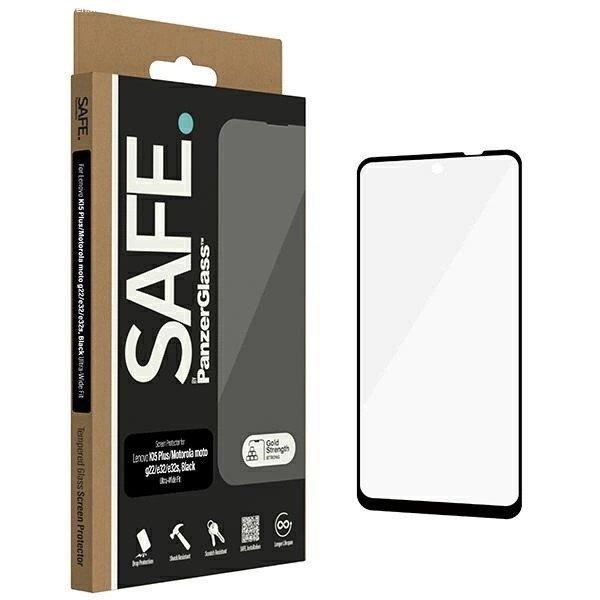 SAFE by PanzerGlass Edge-to-Edge Tempered Glass for Lenovo K15 Plus / Motorola
Moto g22 / e32 / e32s - with Black Frame