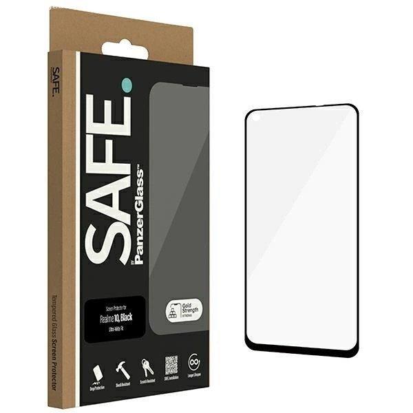 SAFE by PanzerGlass Ultra-Wide Fit Tempered Glass on Realme 10 - with Black
Frame