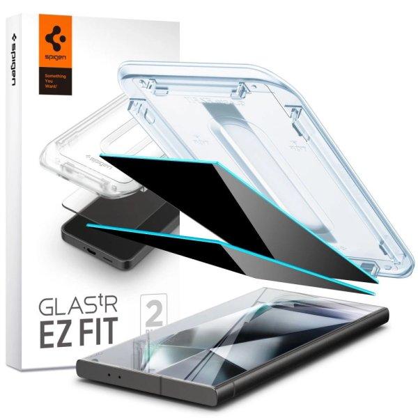 Spigen Glas.tR EZ Fit Privacy Tempered Glass for Samsung Galaxy S24 Ultra - 2
pcs.