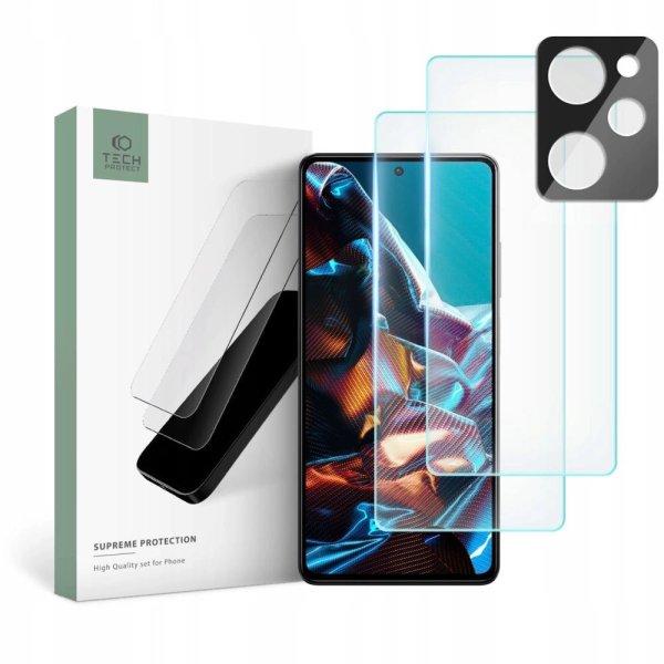 Tech-Protect Supreme Set for Xiaomi Poco X5 Pro 5G 2x Tempered Glass for Display
/ Tempered Glass for Camera