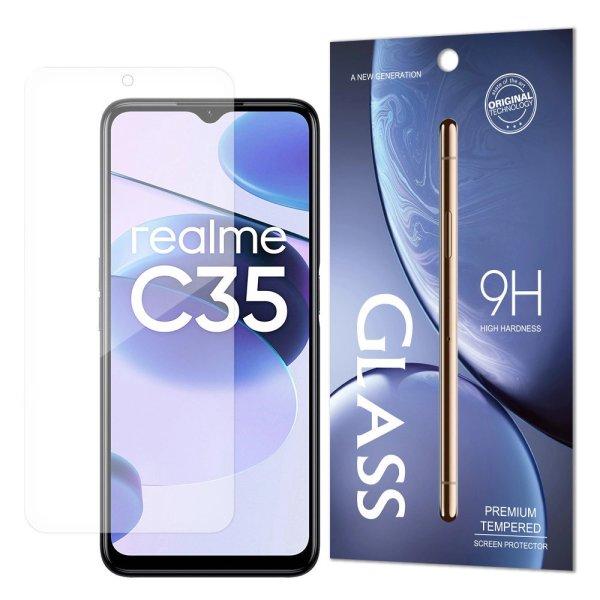 Tempered Glass 9H tempered glass Realme C35 (packaging - envelope)