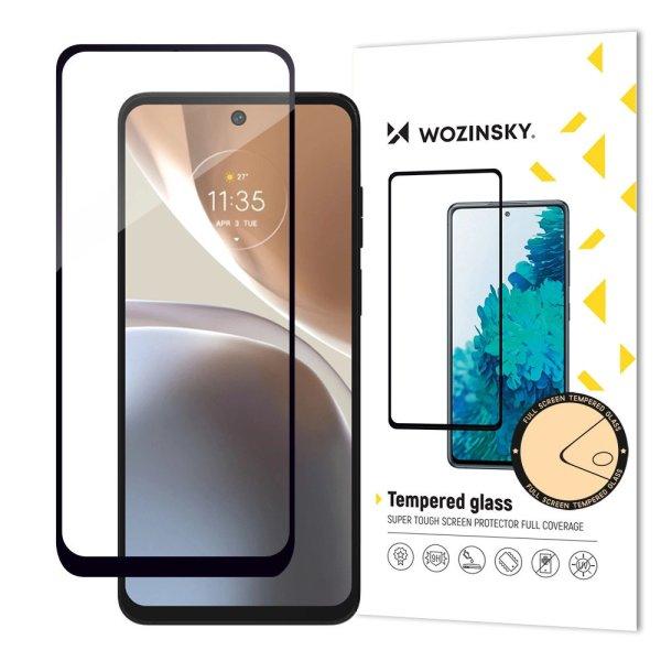 Wozinsky Full Glue Tempered Glass Tempered Glass For Motorola Moto G32 9H Full
Screen Protector With Black Frame