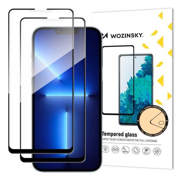 Wozinsky set of 2x super-strong Full Glue full screen tempered glass with Case
Friendly frame iPhone 14 Max / 13 Pro Max black