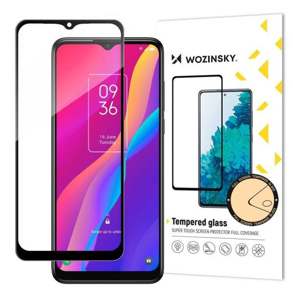 Wozinsky super tough Full Glue tempered glass full screen with Case Friendly TCL
30E black frame