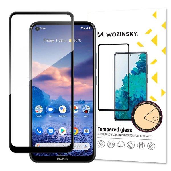 Wozinsky Tempered Glass Full Glue Super Tough Screen Protector Full Coveraged
with Frame Case Friendly for Nokia 5.4 black