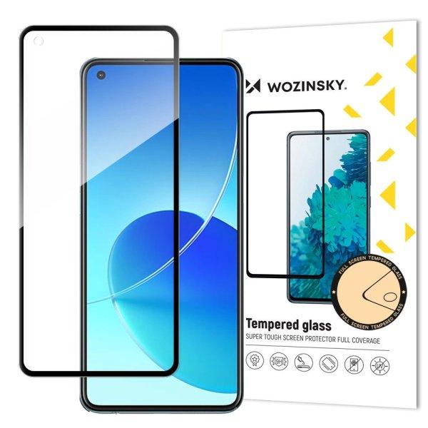 Wozinsky Tempered Glass Full Glue Super Tough Screen Protector Full Coveraged
with Frame Case Friendly for Oppo Reno6 4G black