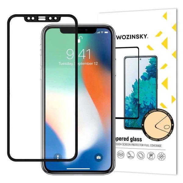 Wozinsky Tempered Glass Full Glue Super Tough Screen Protector Full Coveraged
with Frame for Case Friendly Apple iPhone 11 Pro Max / iPhone XS Max black