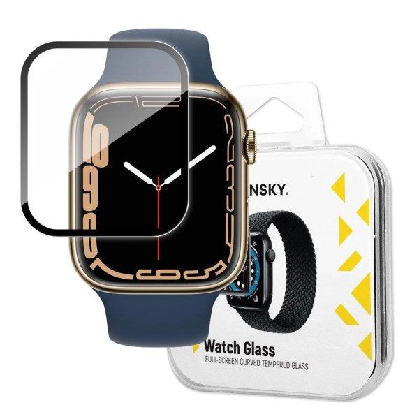 Wozinsky Watch Glass hybrid glass for Apple Watch 7 45 mm black