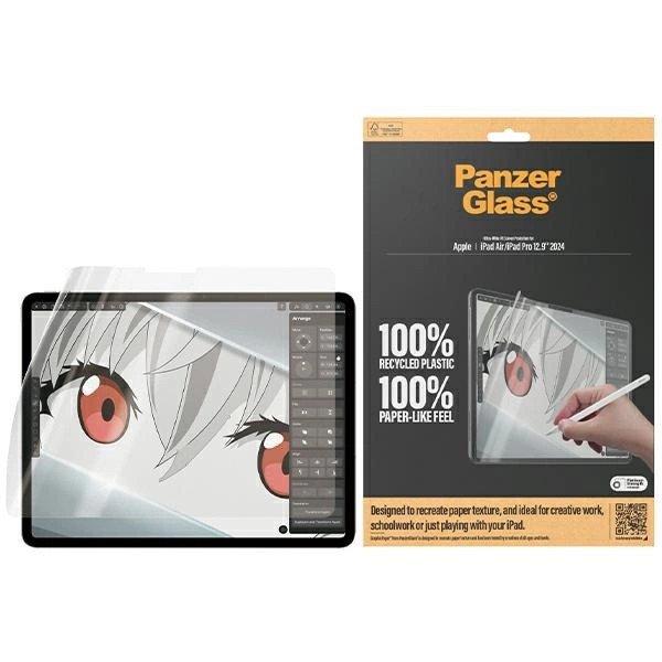 Antibacterial PanzerGlass GraphicPaper foil with a glare filter for iPad Air
12.9" 2024 / iPad Pro 12.9" 2024