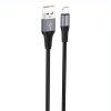 Foneng X112 USB-A to USB-C cable, 3A, 1m (black)