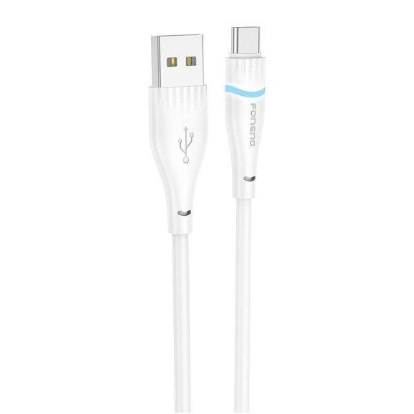 USB-A to USB-C cable Foneng X101 3A, 1.2m (white)