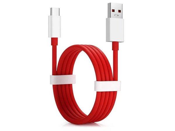 OnePlus gyári USB - USB Type-C adat- és töltőkábel 95 cm-es vezetékkel -
D301 - piros/fehér (ECO csomagolás)