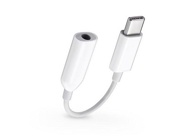 Xiaomi gyári Type-C - 3,5 mm jack adapter - fehér - (ECO csomagolás)