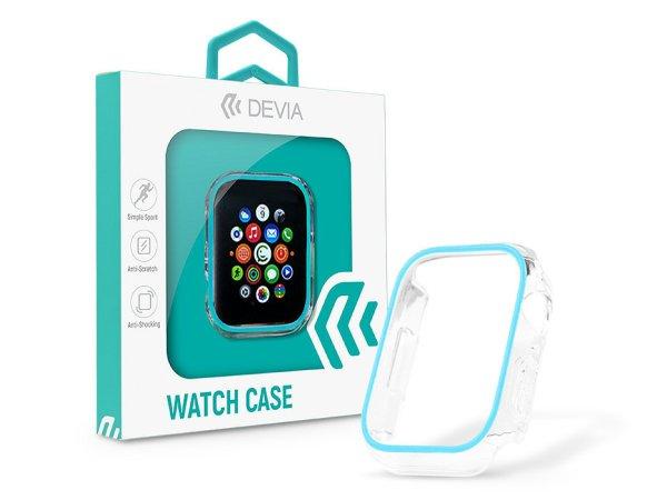 Apple Watch szilikon védőtok - Devia Luminous Series Shockproof Case For
iWatch - 41 mm - kék