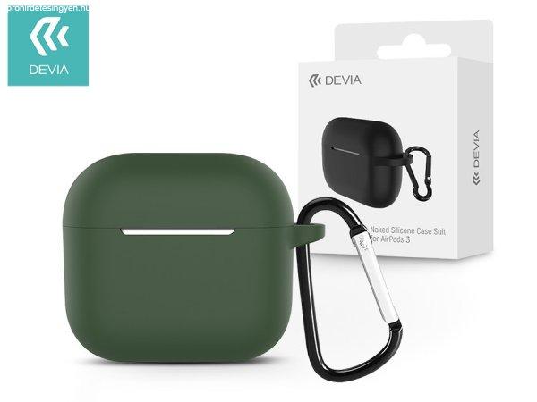 Devia szilikon tok AirPods3 fülhallgatóhoz - Devia Naked Silicone Case Suit
for AirPods3 - zöld