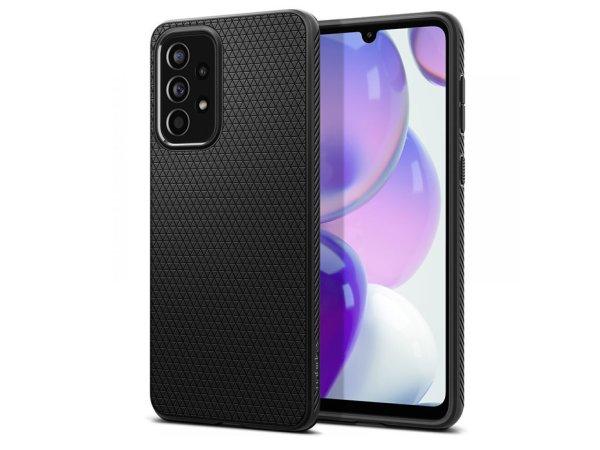 Samsung A336B Galaxy A33 5G ütésálló hátlap - Spigen Liquid Air - fekete