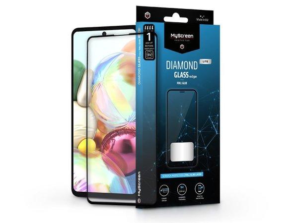 Samsung A715F Galaxy A71/M515F Galaxy M51 edzett üveg képernyővédő fólia -
MyScreen Protector Diamond Glass Lite Edge2.5D Full Glue - fekete