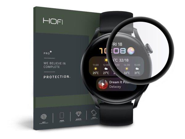 HOFI Hybrid Glass üveg képernyővédő fólia - Huawei Watch 3 (46 mm) -
fekete