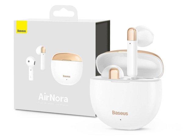 Baseus TWS Bluetooth sztereó headset v5.0 + töltőtok - Baseus AirNora True
Wireless Earphones with Charging Case - fehér/arany