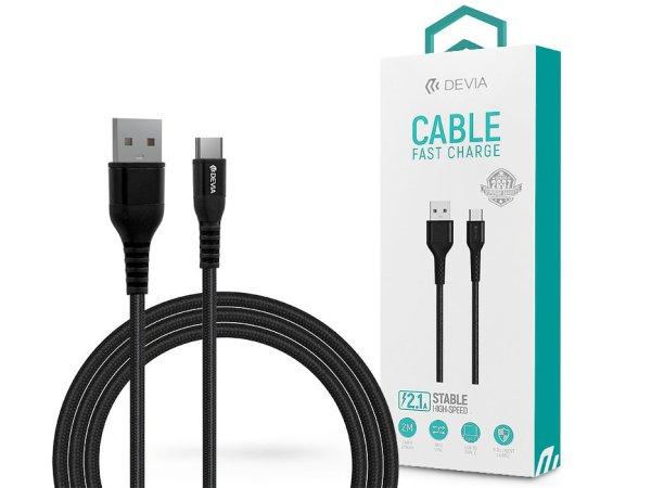 Devia USB - USB Type-C adat- és töltőkábel 2 m-es vezetékkel - Devia
Gracious Series USB Type-C Cable Fast Charge - 5V/2.1A - fekete